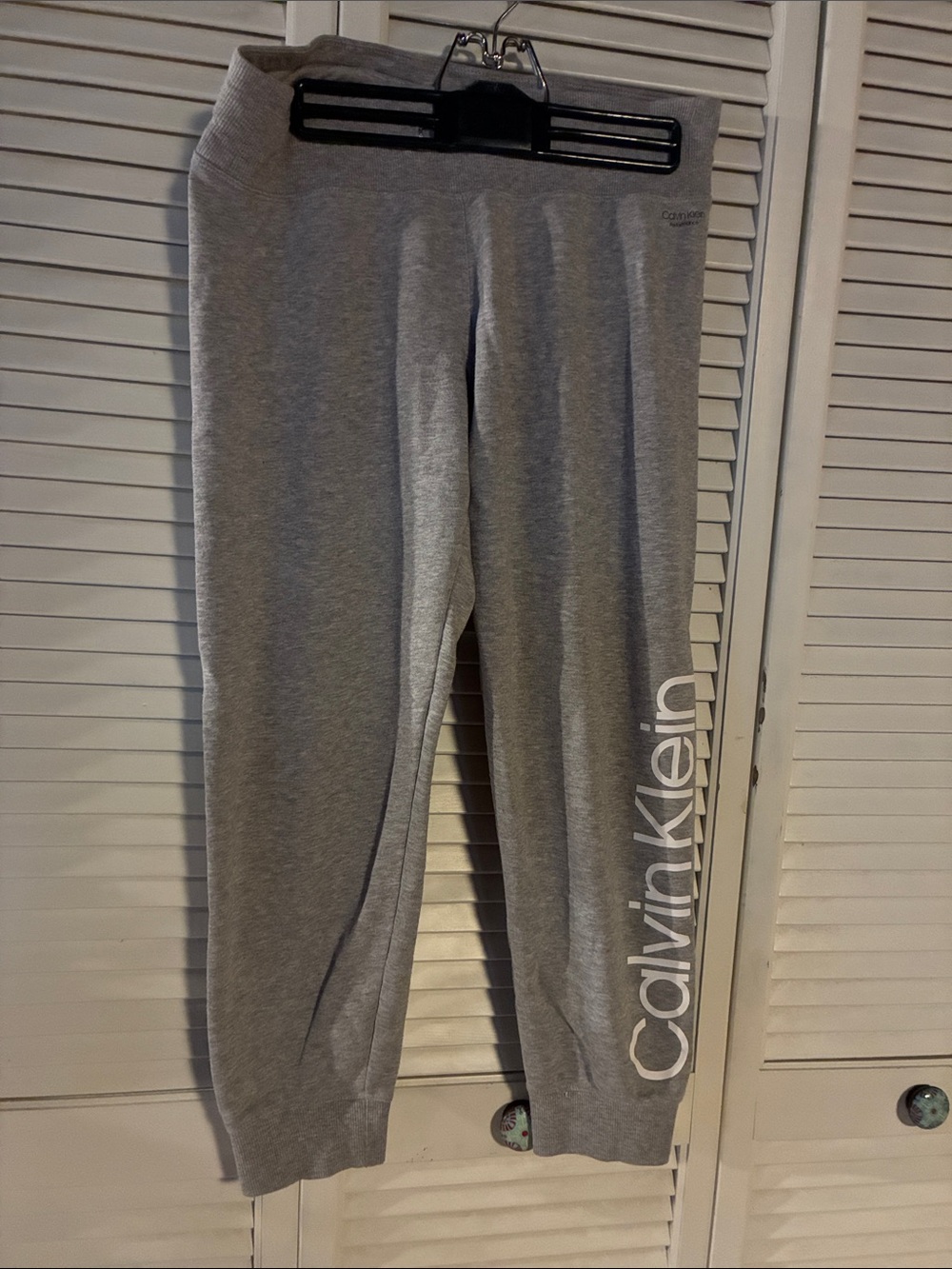 Calvin Klein Light Gray Logo Joggers